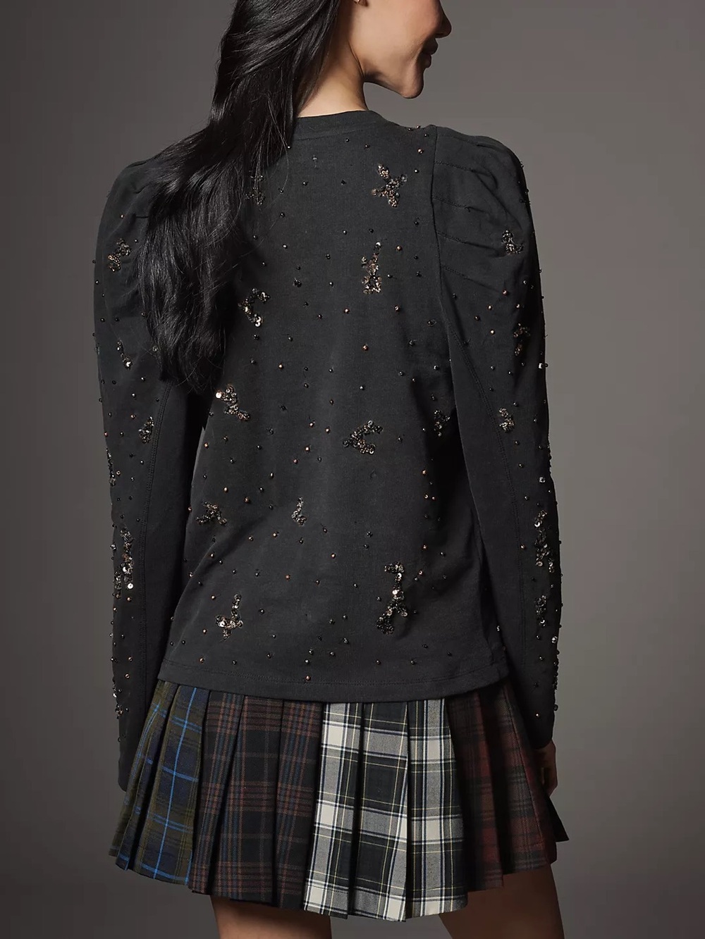 Pilcro Puff-Sleeve Embellished Top - Picture 3 of 6